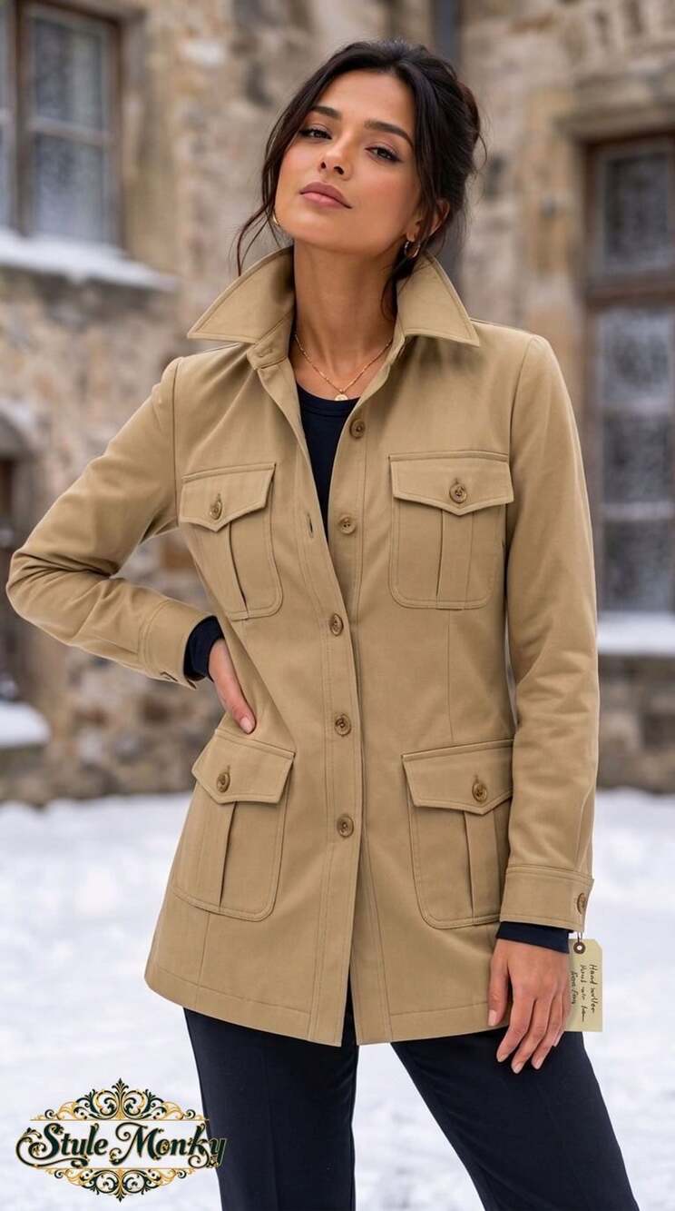 Utility Jacket Size 42 Khaki
